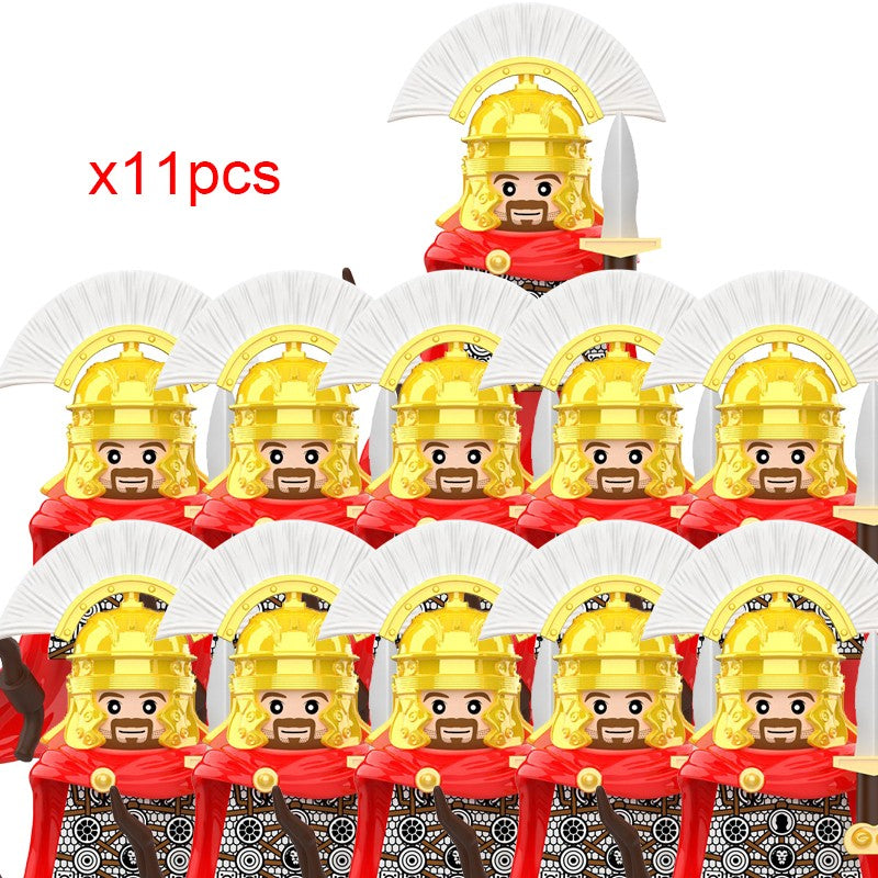 11 Peças Cavaleiros Medievais Dragão Armadura Pesada Tijolos Montar Figuras de Ação acessórios Modelo