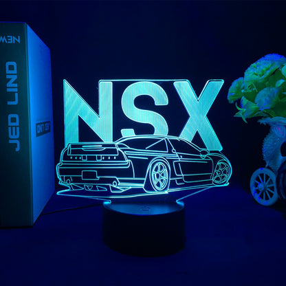 Sports Car 3d Illusion Lamp for Kids Bedroom Decor Nightlight Touch Sensor Atmosphere Birthday Gift Supercar Led Night Light