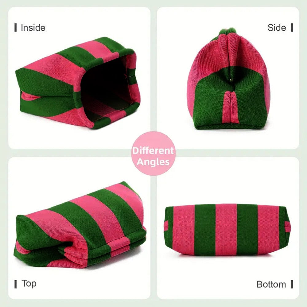 Summer Beach Clutch Bag for Women Woven Crochet Handbags Purses Knitting Dumpling Clutch Ruched Cute Cloud Casual Colorblock Bag