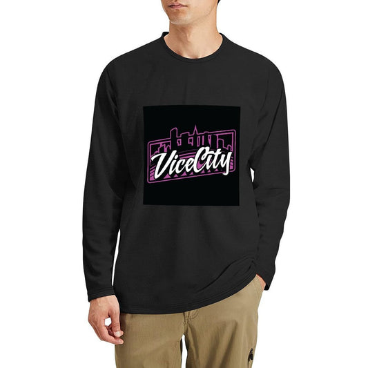 Vice City - Black GTA Edition Long T-Shirt sweat shirt oversized t shirts Men's t-shirt