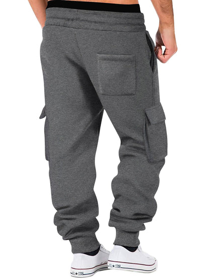 Men's Cargo Pants Joggers Workout Cargo Pants Comfortable and Breathable Outdoor Casual Wearable Running Cycling Multi-Pocket