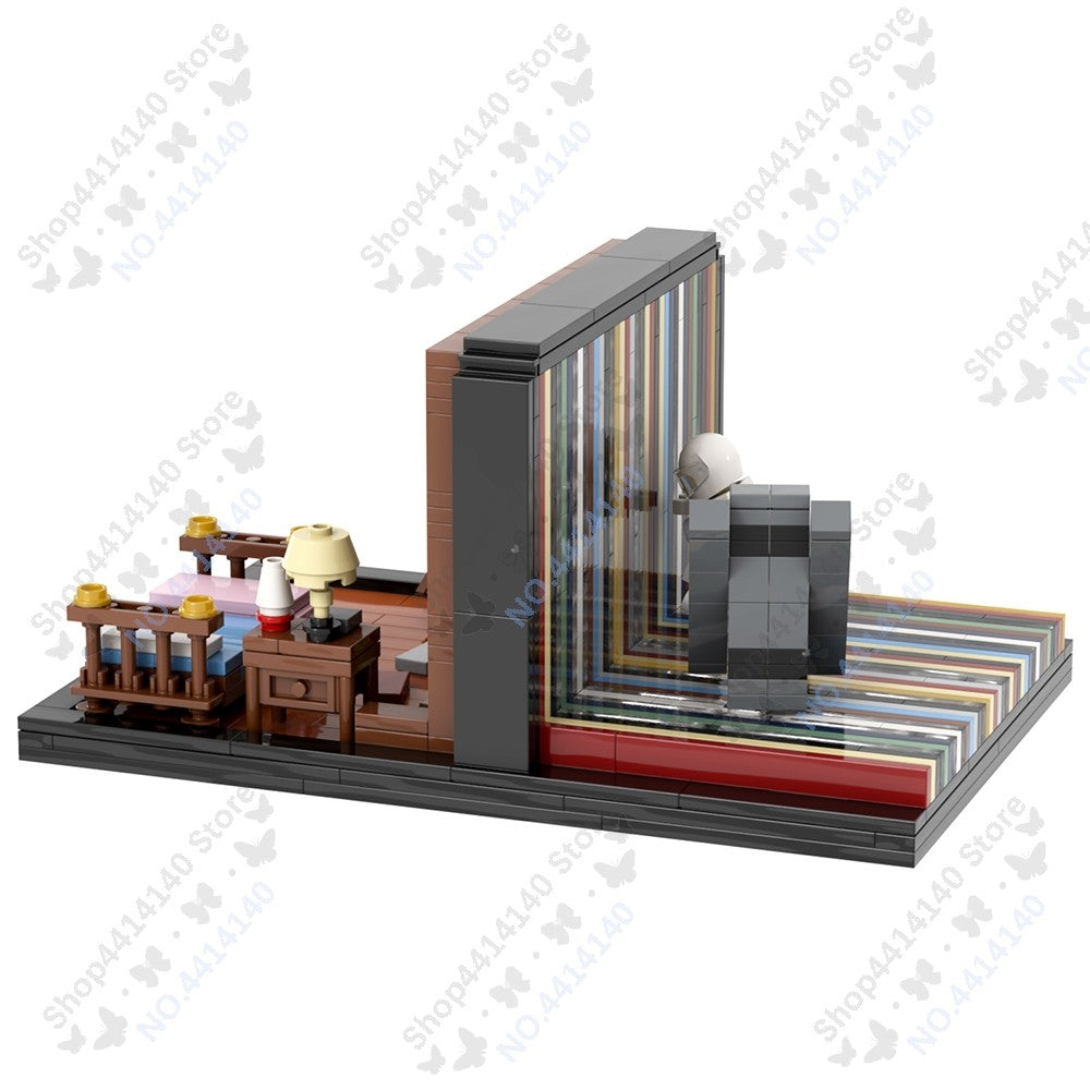 MOOXI Interstellar Scenes Black Hole Space Building Blocks Set Ranger Spacecraft DIY Bricks Adult Model Kids Toys Birthday Gifts