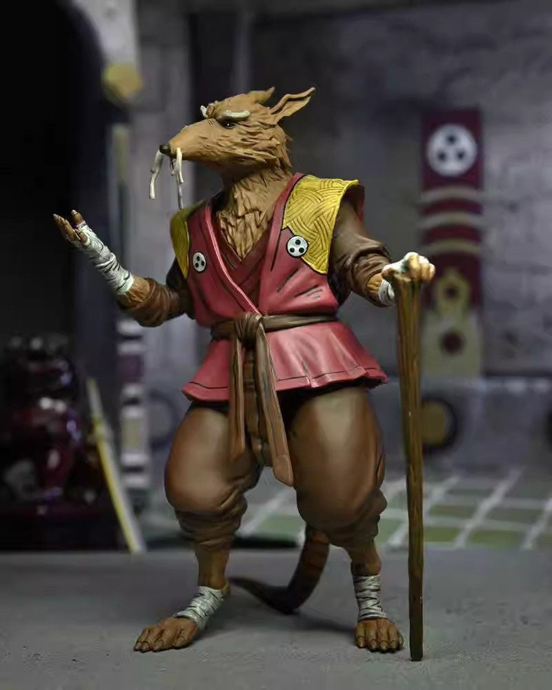 Original NECA 54351 The Last Ronin Figura de Ação Ultimate Splinter Colecionável de 7 polegadas