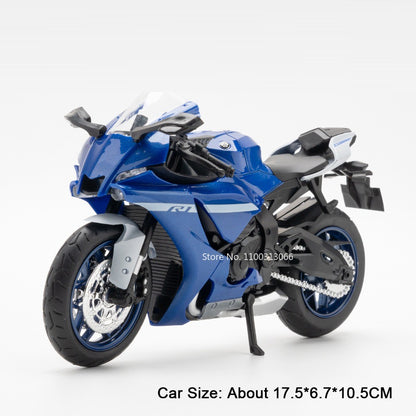 Modelos de Motocicletas 1:12 Honda CB400F R1 Carros de Brinquedo com Luz Musical Direção de Roda Miniatura de Motocicleta Ornamento de Mesa de Escritório