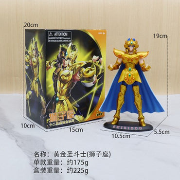 Japanese Anime Saint Seiya Figure Phoenix Ikki Hyoga Seiya Shiryu Standing Figure Toy PVC Box Figure Collection Decoration 19cm