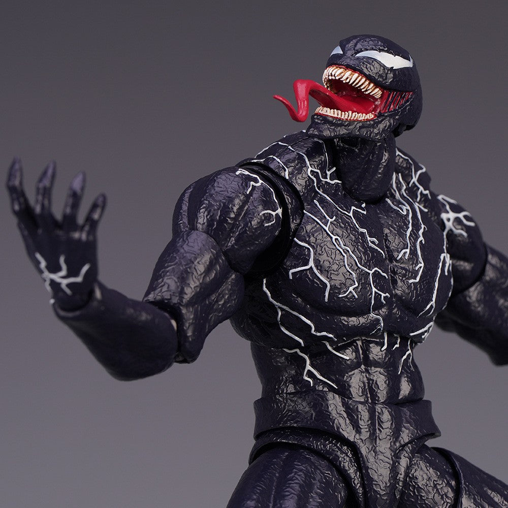 Venom AMAZING YAMAGUCHI legends Boneco de Ação Articulado Modelo de Estátua com Rosto Mutável Colecionável para Crianças Presente Brinquedo