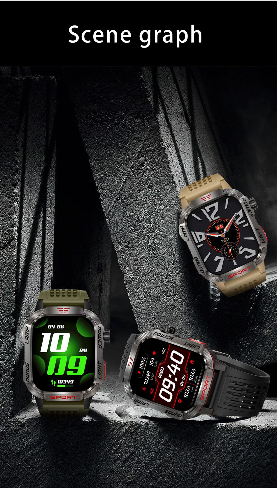 Outdoor Sports Smart Watch Men 2.01" GPS Tracker Compass LED Flashlight 600mAh Battery Waterproof Bluetooth Call Smartwatch Man