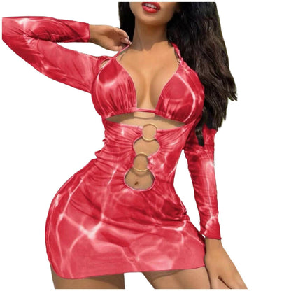 Swimwear Woman 2025 European And New 2025 Bikini Foreign Trade Swimsuit Three Piece Set Long Skirt Split Monokini ropa de mujer