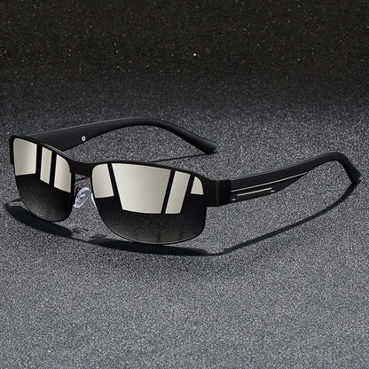 Fashion Vintage Square Metal Frame Sunglasses Men Women Fishing Driving Man Luxury Brand Designer Sun Glasses UV400 Eyewear