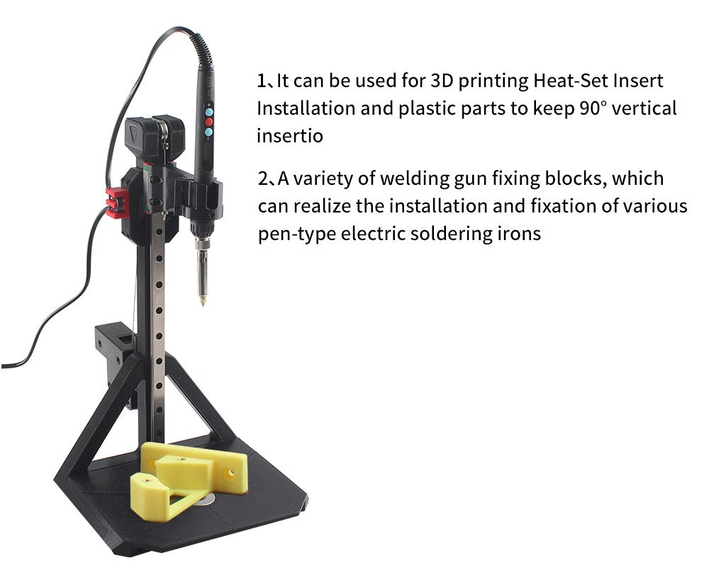 Heat Set Insert Press Tool Stealth Press Kit Soldering Iron Tip Thread Insert Nut Embedded Kit M2 M3 M6 M8 For 3D Printing Parts