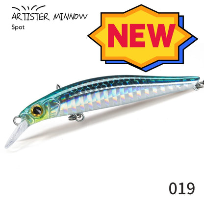 Isca de Pesca de Truta Hunthouse Isca Rígida Sinking Jerkbait 70/80/105mm 7/8.5/18.5g Artist Minnow Isca de Pesca Marinha Twitch Para Robalo
