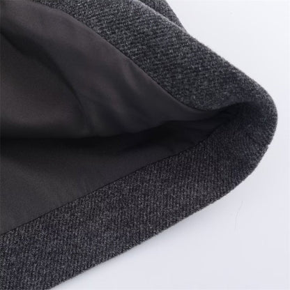 Women's Coat 2025 Autumn and Winter New Style Gray Long-Sleeve Belted Single-Breasted Stand Collar Loose Coat Fashionable