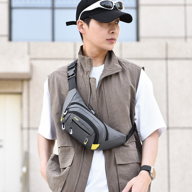 Unisex Mobile Waist Bag - Large Capacity, Water-Resistant, Durable for Work & Travel, Fashion Crossbody Pack Sports Bag