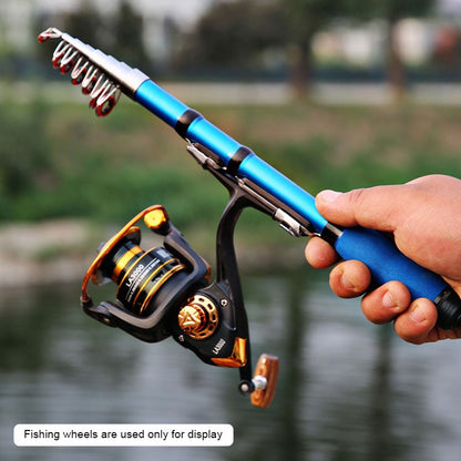 1~2.3m Telescopic Mini Fishing Rods Super Hard Carbon Steel Rivers Lakes Fishing Rod Portable Sea Pole Fishing Good Accessories
