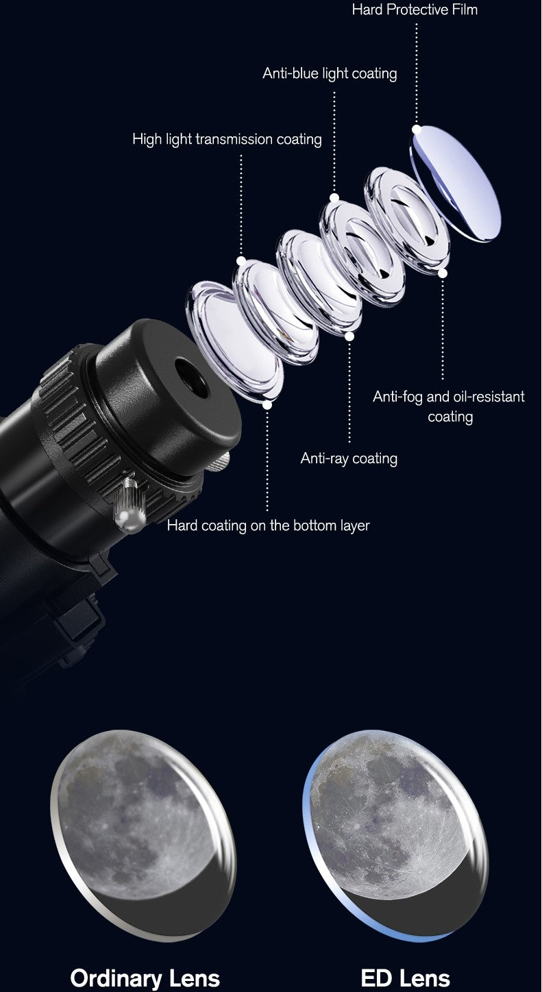 Telescópio Profissional Astronômico 875X F70076 Monocular 114MM de Grande Abertura 76700 para Observação de Estrelas, Pássaros, Lua e Filtro Solar