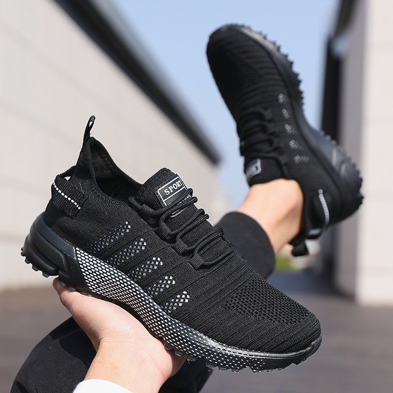 Tênis Masculino Casual Malha Leve Respirável Solado Macio Sapatos de Corrida Slip-on Masculino Sapatilhas Mocassins Calçados Esportivos Zapatos Hombre
