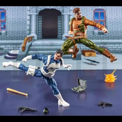 (24 Hours Shipping) ML Capcom Arcade Version Punisher Nick Fury Anime Model Toy Action Figure Toy Collection