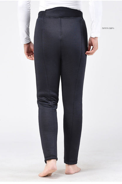 Men's Winter Thiened Fce Lined Camel down Cotton Pants ly Warm Trousers Large Size Dad Clothes Inner Wear Long Trou...