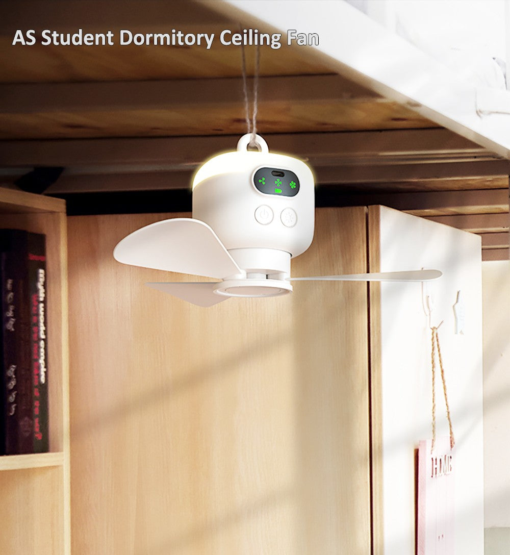 Ceiling Fan Portable Camping Tent Ceiling Canopy Fan 8000mah Rechargeable Wireless Fan Air Circulators with Remote Control Light