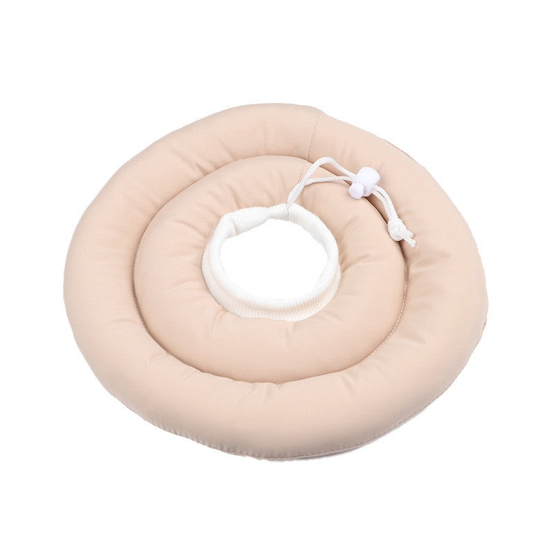 Colar Elizabetano Ajustável Para Cães Com Cordão Protetor De Pescoço Colar Donut Impermeável Evita Mordidas e Arranhões