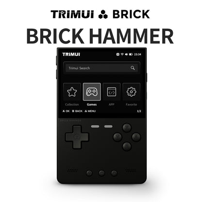 Metal Body Trimui Brick Hammer Console - 3.2" Ultra-Clear IPS Screen 3000mAh Open Source Handheld Retro Game Machine best Gift