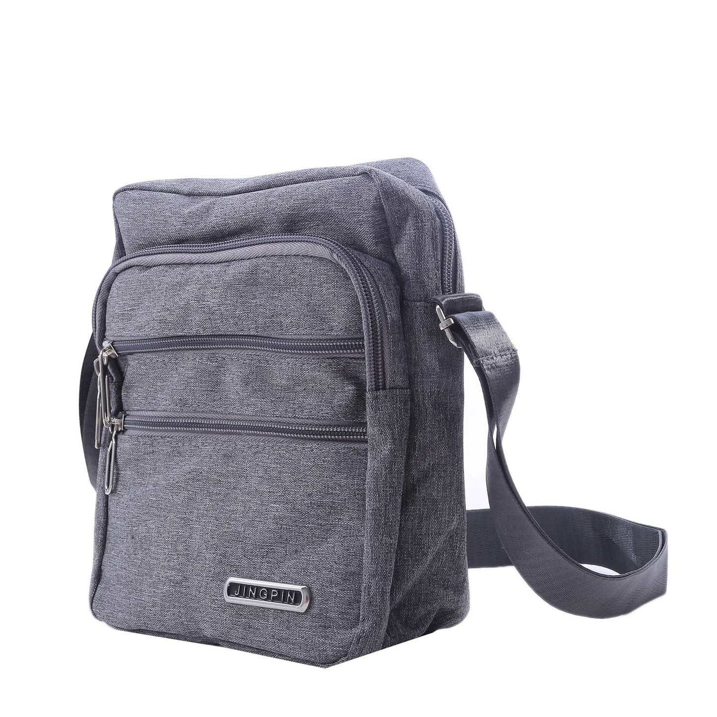 Men's Shoulder Bag Business Leisure Large Capacity Portable Handbag Zipper Multi Layer Waterproof Summer Male's Crossbody Bags