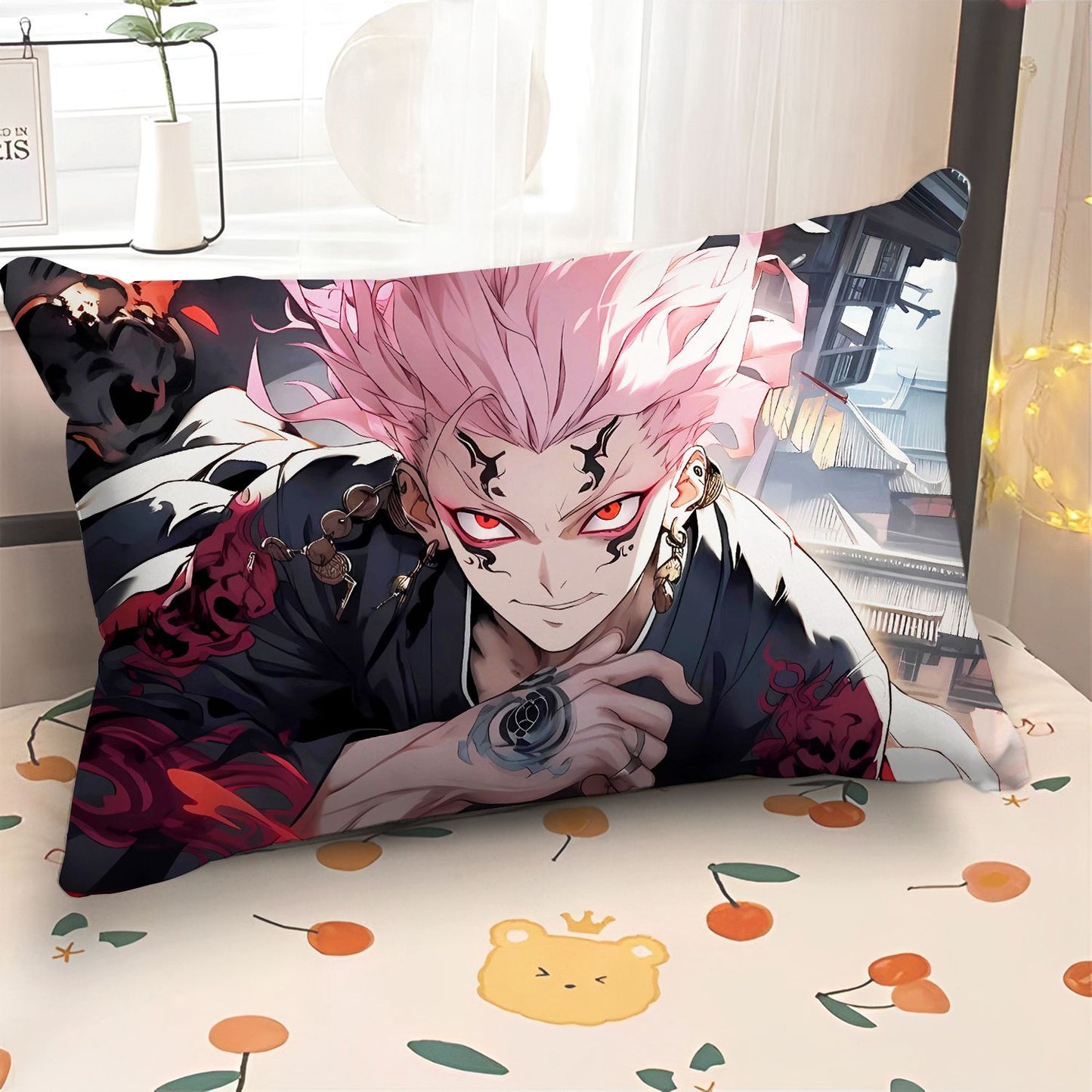 Jujutsu Kaisen peripheral pillow double side pillowcase Cartoon anime Itadori Yuji bedroom bed pillow Gojo Satoru soft pillow