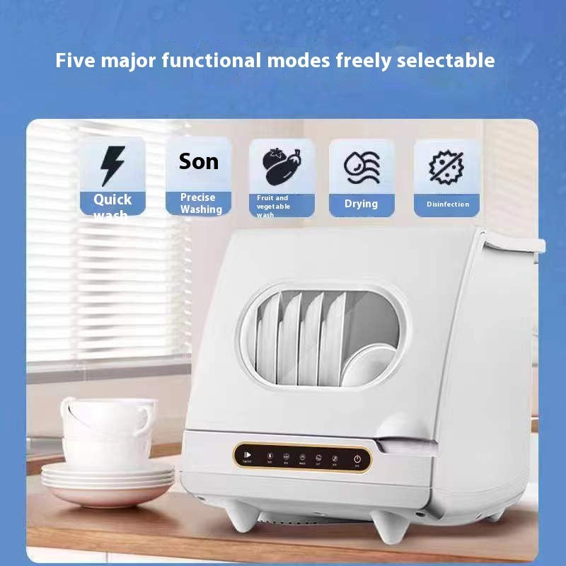 Smart home dishwasher that disinfects and dries in one and can also be used as a fruit and vegetable machine