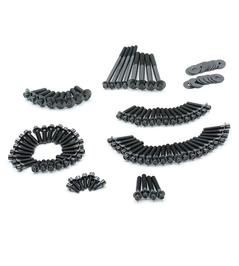 Parafusos de Cilindro de Liga de Titânio para Motor de Motocicleta, Kit de 89 peças para Harley 2018 em diante Touring Road Glide Softail Low Rider S/ST