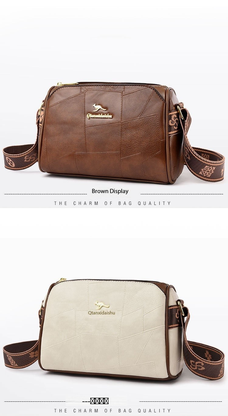 Luxury Kangaroo New Genuine High Quality Soft Leather Women Purses Cofrossbody Bag Designer Brand Ladies Shoulder Crossbody Bags