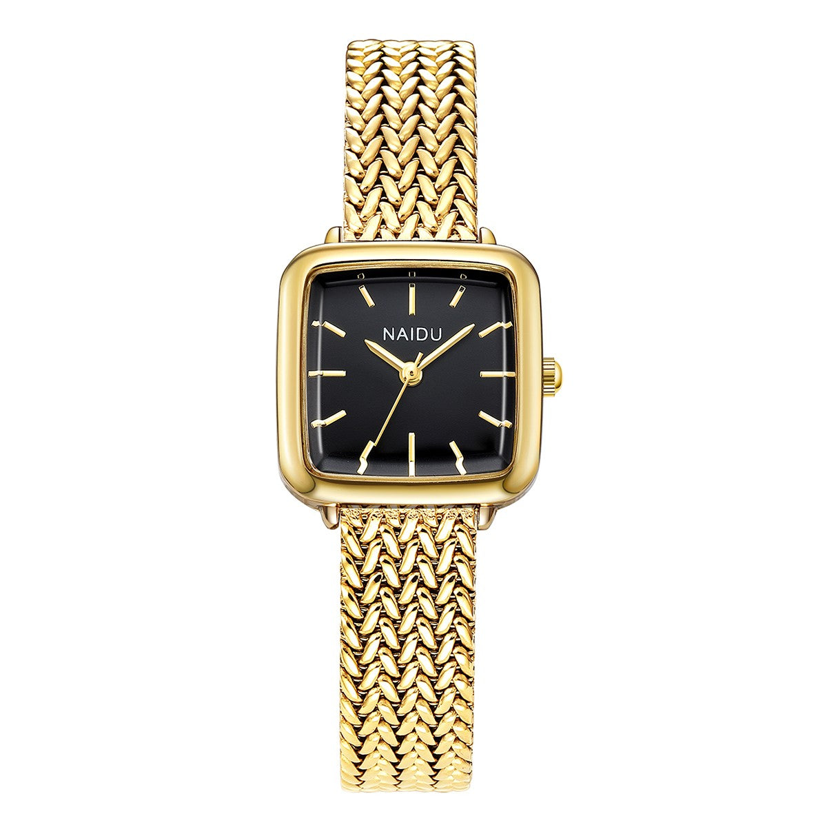 Ladies Small Square Watch Stainless Steel Strap Literary Fashion Retro Quartz Watch
