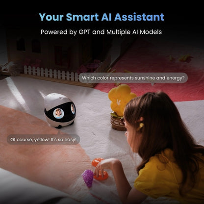 Robô Companheiro Inteligente para Animais de Estimação EBO AIR 2 PLUS, Câmera 3k, Chamada de Vídeo e Função de Patrulha com Inteligência Artificial (IA)