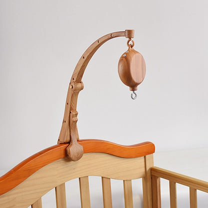 Baby Rattle Toy 0-12 Months Bed Bell Bracket Imitation Wood Grain Plastic Bed Bell Bracket Newborn Crochet Bed Bell Hanging Toys