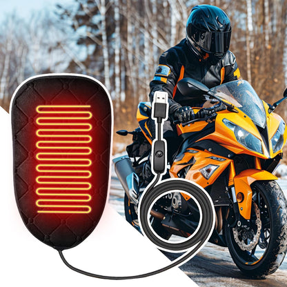 Almofada de assento de motocicleta Almofada de assento aquecida para motocicleta Almofada de scooter para clima frio para motocicleta off-road ATV Snowmobile Viagem de estrada Touring