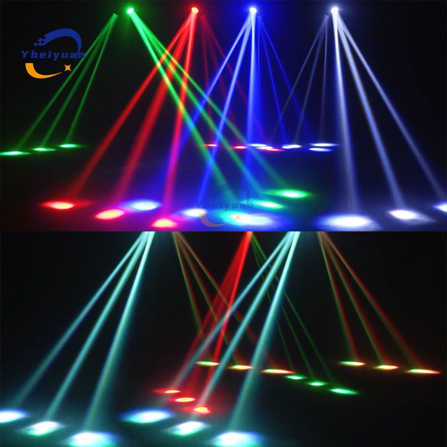 New Double Head Moving Head Beam Light With Aperture Remote Control DMX512 DJ Disco Bar Christmas Birthday Party Effect Light