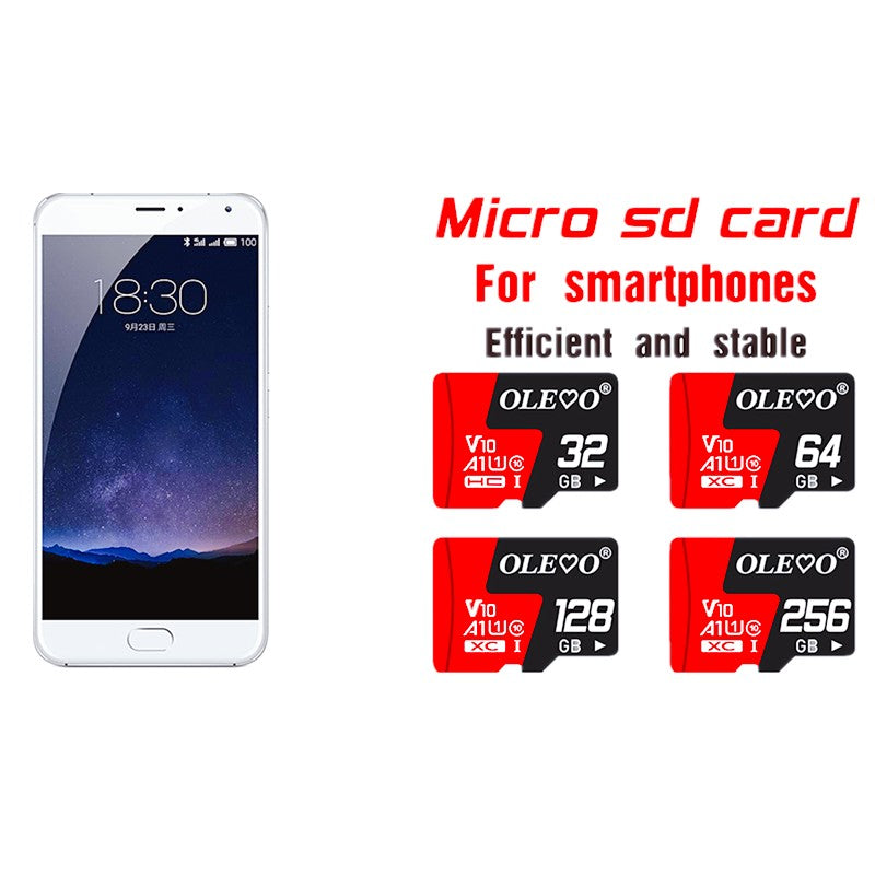 Cartão de Memória Classe 10 256GB 128GB 64GB 32GB 16GB Micro V10 cartão sd cartão de memória flash 8GB 4GB Cartão de Memória TF/SD para Celular
