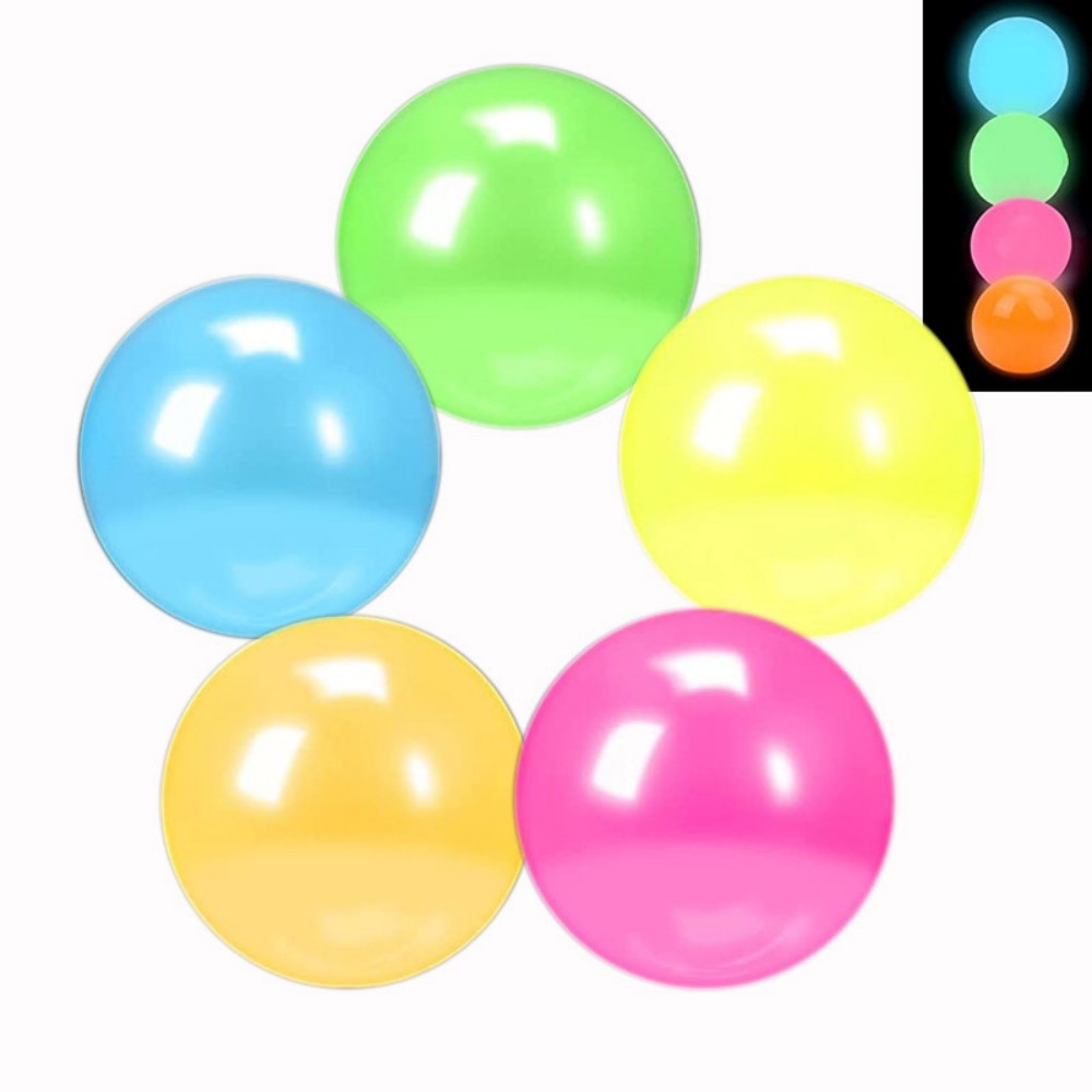 6/12/18 Pcs 4.5cm Fun Luminous Pinch Sticky Balls for Birthday Party Wedding Christmas New Year Party Game Gift Prize Gift Pack