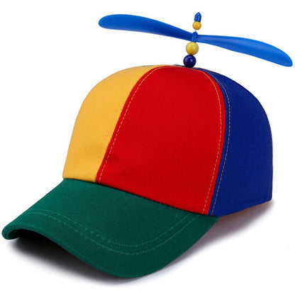 Rainbow Bamboo Dragonfly Baseball Cap Funny Helicopter Propeller Adventure Hat Firefly Cap Snapback Hat For Adult Kids Boy Girl