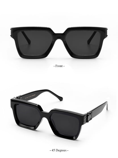 Ruiao Retro Black Millionaire Shades Luxury Sunglasses 2025 For Men Designer Famous Brand Square Sun Glasses Man Women Sunglass