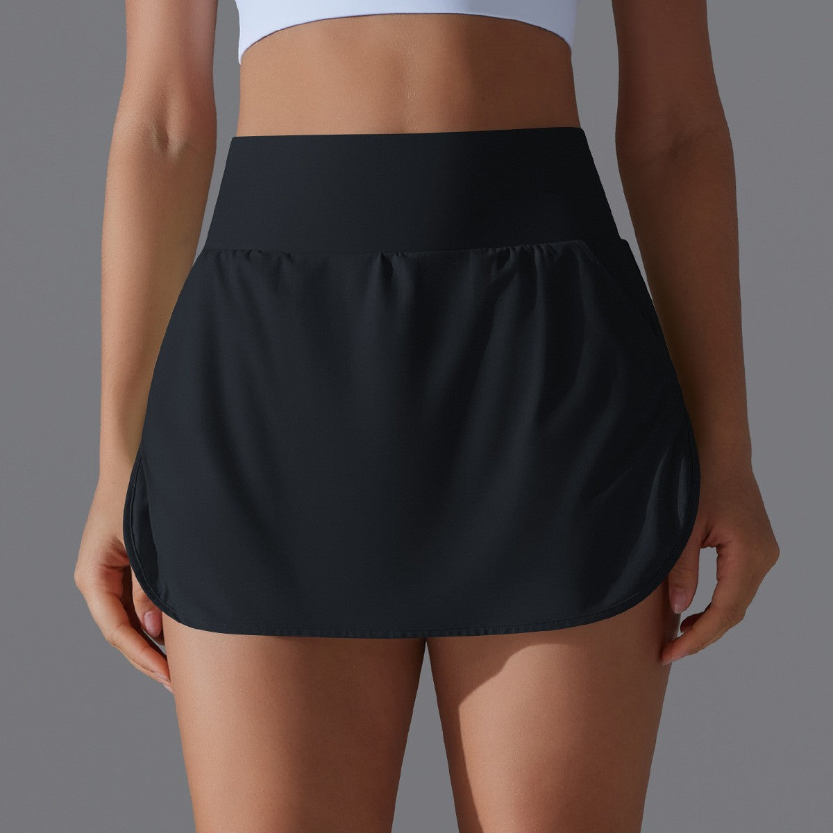 Sports Yoga Skirt Women 2 in 1 Badminton Tennis Skirt With Shorts High Waist Breathable Sweat Skirt Athletic Fitness Golf Skorts