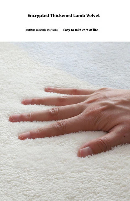 VIKAMA Christmas Tree Imitation Cashmere Carpet For Bedroom Non-Slip Bedside Rug For Bathroom And Bathroom Area Decoration