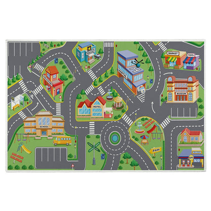Road Mat Children Traffic Car Map Boy Girls Educational Toy Road Carpet Playmat For Baby Mats Cartoon City Rug Kids Toys Games