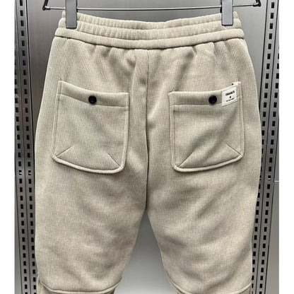 Calças Casuais Masculinas Americanas Calças de Algodão de Alta Qualidade para Outono Inverno Uso Diário Masculino Casual Calças de Moletom Soltas de Tamanho Grande