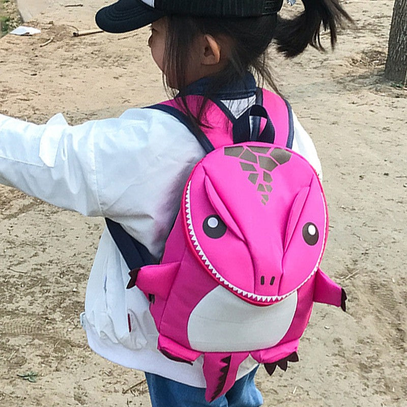 Nova Mochila Escolar Infantil de Dinossauro em Desenho Animado, para Meninas do Jardim de Infância, em Tecido Oxford, Mochila Escolar para Meninos à Prova d'Água, Mochila de Viagem com Animais