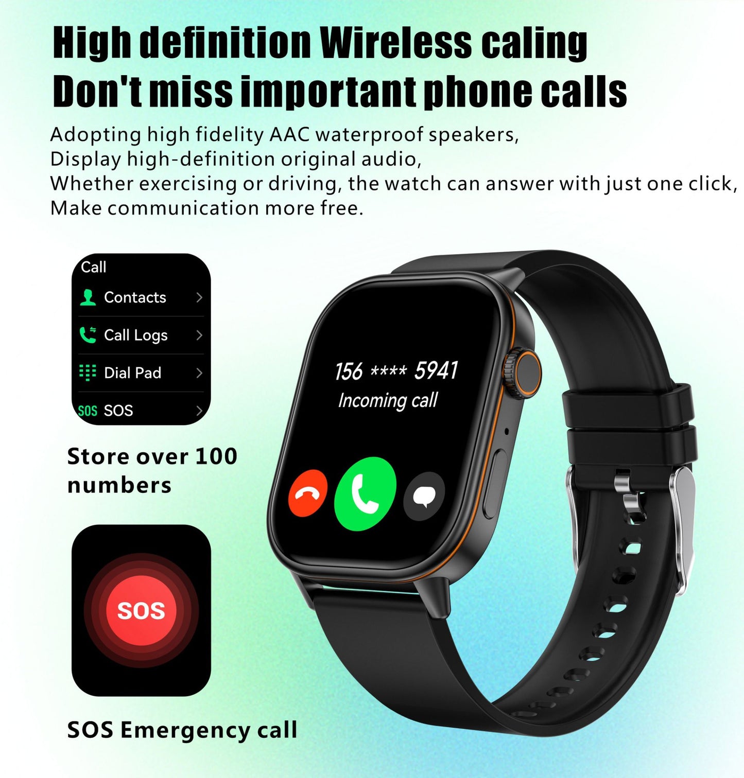 LIGE 2025 Para Android IOS GPS Smart Watch Feminino Tela HD de 2.01" Frequência Cardíaca Chamada Bluetooth Bússola IP68 À Prova D'água Smartwatch Masculino