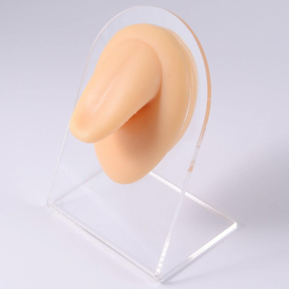 1PC Soft Silicone Simulation 1:1 Ear Nose Navel Nipple Model Practice Piercings Tools Jewelry Display Teaching Tool Accessories