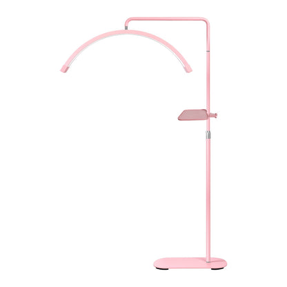Fosoto 28inch 45w Half-Moon Lamp LED Video Ring Light with Remote Control & Tray Eyelash Extension Salon Professional Lighting