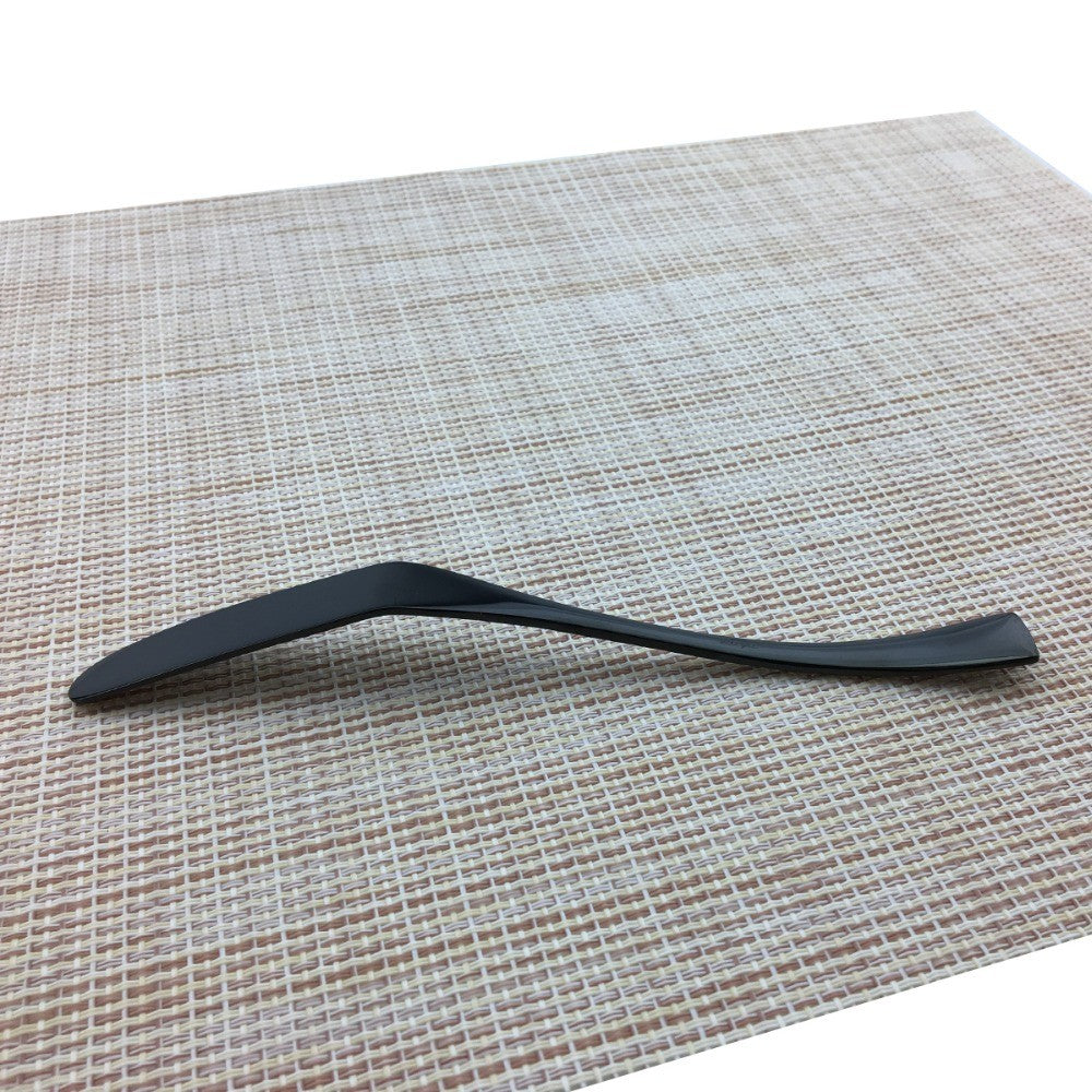 JANKNG Conjunto de Talheres Preto 1 Peça Aço Inoxidável 18/10 Ocidental Talheres de Mesa Garfo Faca de Bife Manteiga Jantar