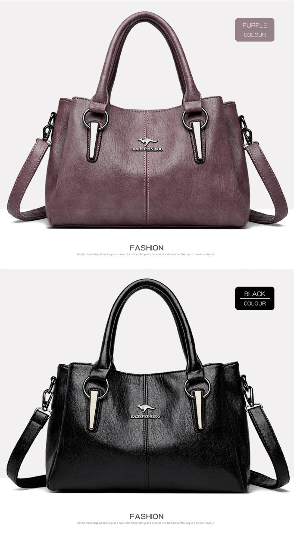 Genuine 3Layers High Quality Soft PU Leather Ladies Shoulder Crossbody Bags for Women  Luxury Handbags  Women  Designer A Main