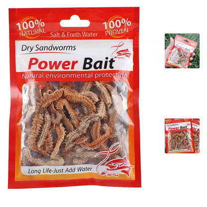 1 Saco De Lagartas Secas Isca De Pesca Ecológica Portátil Comida Sedutora Para Animais Aquáticos Uso Como Atração 10g